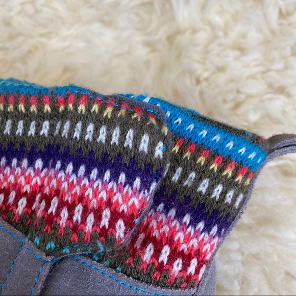 Toms Leather Boots with Knit Trim Size 11 - Picture 4 of 10